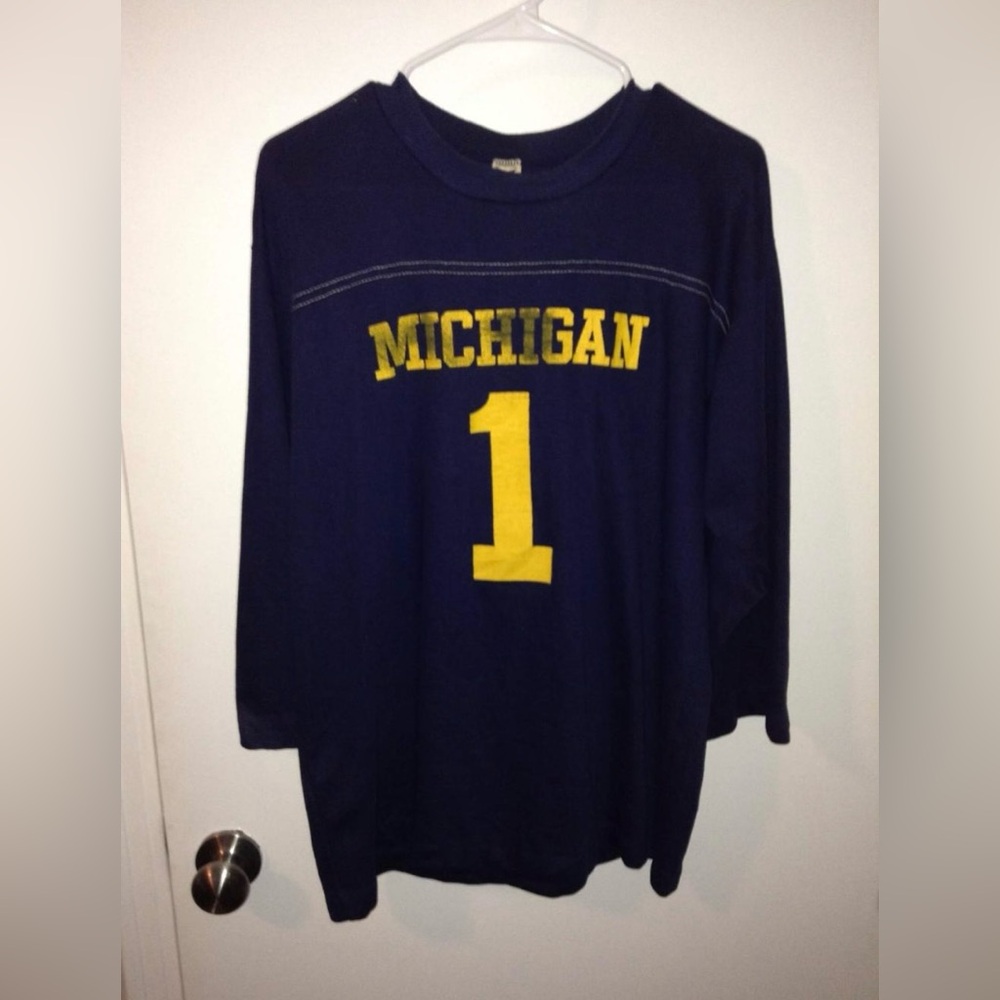 RARE VINTAGE MICHIGAN Wolverines FOOTBALL JERSEY XL